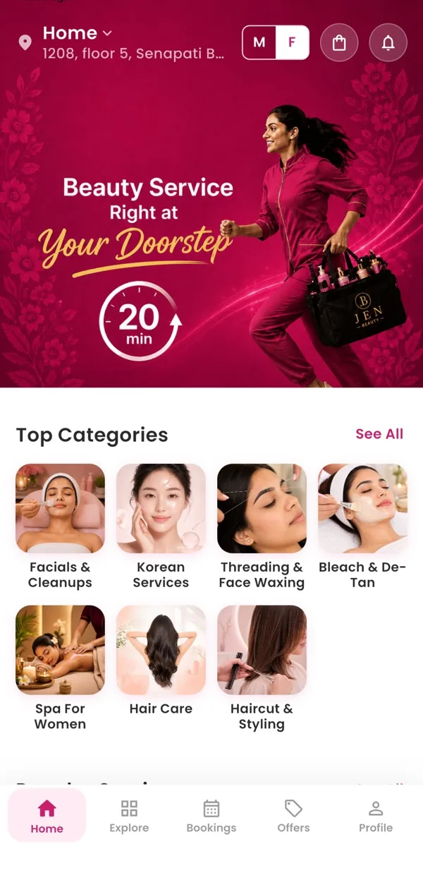 Jen Beauty app screenshot 1